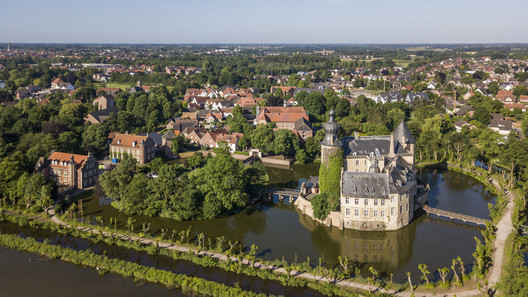 Luftaufnahme des Schlosses Gemen in NRW