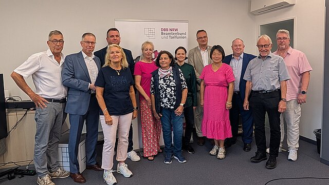 DBB Veranstaltung "80 Jahre Landeshauptstadt": Der Vorstand mit den Gästen