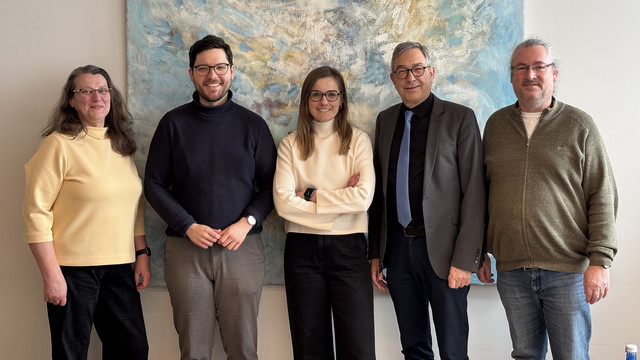 Petra Reichling, Adis Selimi, Zanda Martens, Hans-Joachim Klein und Dirk Weuthen (v. l.)