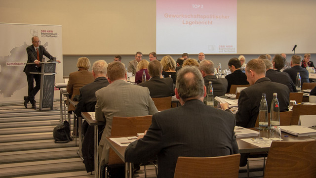 Roland Staude zur gewerkschaftspolitischen Lage auf dem Landeshauptvorstand