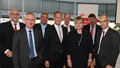 v.l. Horst Hogrebe, Bevollmächtigter des Vorstandes der AOK Nordwest; Heinz Krumnack, Vorsitzender der Geschäftsführung der DRV Rheinland; Martin Brockmann, Leiter des Referates der Geschäftsführung der KBS; Günter Wältermann, Vorsitzender des Vorstandes der AOK Rheinland-Hamburg; Maik Wagner, Elke Janßen, Dietmar Griese, Landesgeschäftsführer der IKK Classic Westfalen-Lippe und Roland Staude